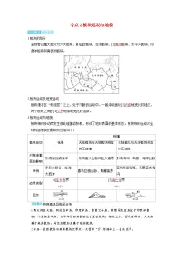 备考2024届高考地理一轮复习讲义第一部分自然地理第五章地表形态的塑造第3讲构造地貌的形成考点2板块运动与地貌