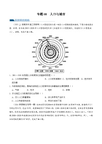 专题08  人口与城市（练习）-2024年高考地理二轮复习（新教材新高考）