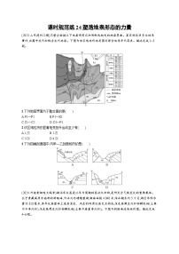 高考总复习优化设计一轮用书地理配人教版(适用于新高考新教材)word课时规范练24塑造地表形态的力量