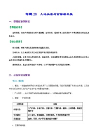 专题28  人地关系与可持续发展（精品讲义）-备战高考地理一轮复习全考点精讲练（浙江专用）