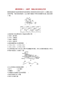 2025届高考地理一轮复习专项练习课时规范练11水循环陆地水体及其相互关系