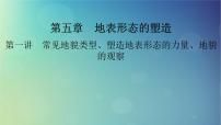 2025高考地理一轮总复习第1部分自然地理第5章地表形态的塑造第1讲常见地貌类型塑造地表形态的力量地貌的观察课件
