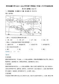 湖北省武汉市西藏中学2023-2024学年高二下学期4月月考地理试题（Word版附解析）