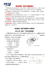 第14讲：城市、产业与区域发展（讲义）--2024届高考地理一轮复习配套练习小题狂练（答案在最后，无解析）