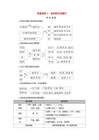 2025版高考地理一轮总复习素养提升第1部分自然地理第1章地球和地图第2讲等高线地形图答题规范2地形特征类题目