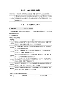 地理第二节 自然资源及其利用精品导学案