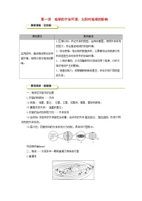 2025版高考地理一轮总复习教案第1部分自然地理第2章宇宙中的地球第1讲地球的宇宙环境太阳对地球的影响