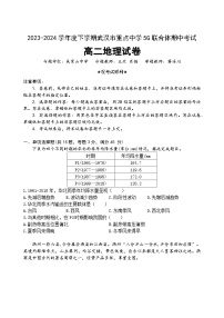 湖北省武汉市重点中学5G联合体2023-2024学年高二下学期期中考试地理试卷