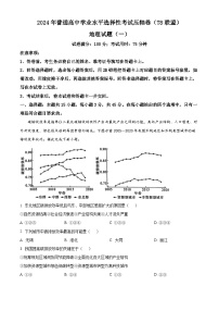 T8联盟2024届普通高中学业水平选择性考试压轴地理试题（原卷版+解析版）