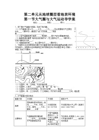 高中地理第一节 大气圈与大气运动学案