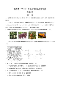 天津市西青区杨柳青第一中学2023-2024学年高三全真模拟检测地理试卷