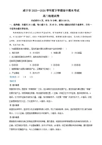 湖北省咸宁市2023-2024学年高二下学期6月期末联考地理试卷（Word版附解析）