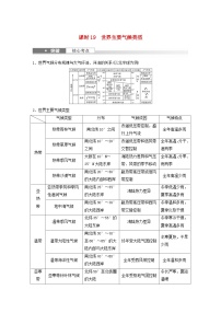 2024届人教新教材高考地理一轮教案第一部分自然地理第三章大气的运动第4讲课时19世界主要气候类型