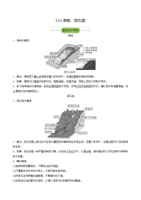 高中地理第一节 流水地貌精品同步测试题