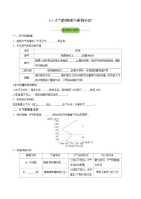 高中地理湘教版 (2019)必修 第一册第三章 地球上的大气第一节 大气的组成与垂直分层精品同步练习题