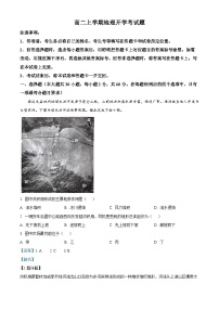 山东省德州市武城县第二中学2024-2025学年高二上学期开学考试地理试题（解析版）