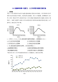 2025届高考地理一轮复习： 人口与环境 专题练习题汇编（含答案解析）