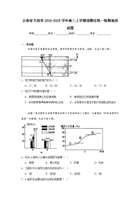 云南省大理市2024-2025学年高三上学期规模化统一检测地理试题