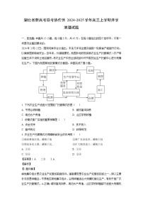 【地理】湖北省新高考联考协作体2024-2025学年高三上学期开学试题（解析版）