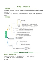 第三章 大气的运动（考点清单）-2024-2025学年高二地理上学期期中考点大串讲（湘教版2019选择性必修1）