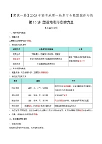 第16讲 塑造地表形态的力量（知识清单）-2025年高考地理一轮复习全程跟踪讲与练（含答案）