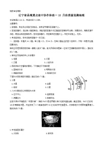 辽宁省县域重点高中协作体2024~2025学年高一上学期10月质量监测地理试卷（Word版附答案）