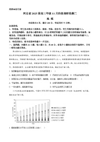 河北省部分学校2024-2025学年高三上学期11月阶段调研检测二地理试卷（Word版附答案）