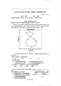 2024北京人大附中高二上学期期中地理试卷