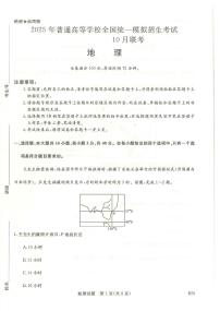 2025届河南省新未来高三上学期10月大联考地理 试题