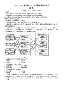 河北省邢台市质检联盟2024-2025学年高三上学期11月期中考试地理试卷（Word版附答案）