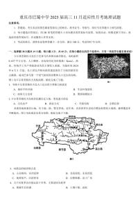 重庆市巴蜀中学2025届高三上学期11月适应性月考地理试卷(含答案)