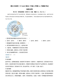 重庆市酉阳第二中学2024-2025学年高三上学期11月模拟考试地理试卷（Word版附解析）