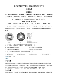 2025山东省实验中学高三上学期第二次诊断考试地理试题含解析