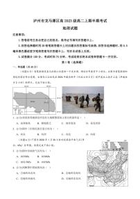 2024～2025学年四川省泸州市龙马潭区高二(上)期中地理试卷(含答案)