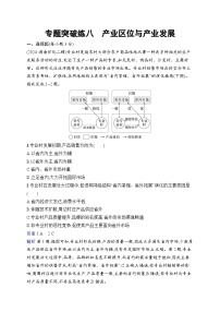 备战2025年高考地理二轮复习（湖南版）专题突破练8 产业区位与产业发展（Word版附解析）