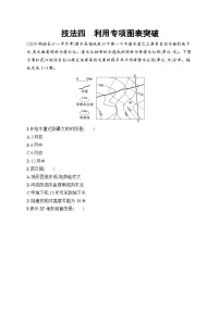 备战2025年高考地理二轮复习（湖南版）选择题技法专项练 技法4 利用专项图表突破（Word版附解析）