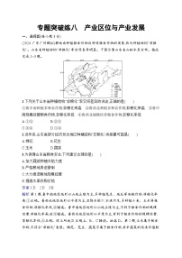 备战2025年高考地理二轮复习（广东版）专题突破练8 产业区位与产业发展（Word版附解析）