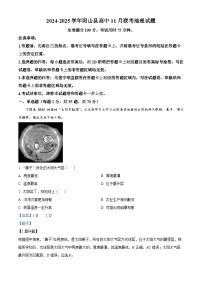 广东省清远市阳山县高中联考2024-2025学年高一上学期11月月考地理试题（Word版附解析）