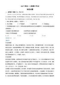 四川省眉山市仁寿第一中学（北校区）2024-2025学年高一上学期11月期中地理试卷（Word版附解析）