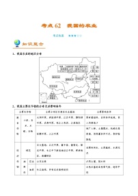 备战2025年高考地理考点一遍过学案考点62我国的农业（附解析）