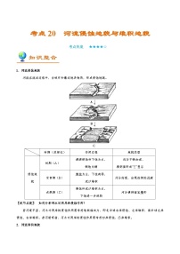 备战2025年高考地理考点一遍过学案考点20河流侵蚀地貌与堆积地貌（附解析）