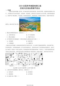 2024全国高考真题地理汇编：区域与区域发展章节综合