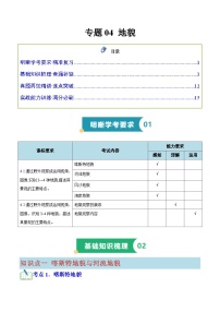 专题04 地貌（知识梳理+真题再现精讲+实战训练）-2025年高中地理学业水平合格性考试总复习（全国通用）.zip