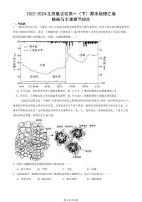 2022-2024北京重点校高一（下）期末真题地理汇编：植被与土壤章节综合