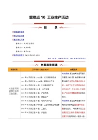 重难点10 工业生产活动-2025年高考地理 热点 重点 难点 专练（浙江专用）