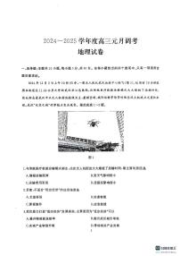 湖北省武汉市江岸区2024-2025学年高三上学期1月期末考试地理试题（PDF版附答案）