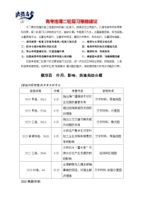 第二部分　秘籍一  题型四　作用、影响、措施类综合题--2025年高考地理大二轮专题复习题库（讲练）