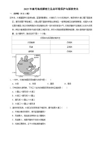 2025年高考地理解密之考点篇试题 生态环境保护与国家安全（Word版附解析）