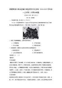 新疆维吾尔自治区喀什地区英吉沙县多校2024-2025学年高一上学期1月期末地理试题（解析版）