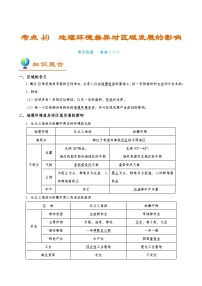 考点40 地理环境差异对区域发展的影响-2025年高考地理一轮复习回归教材考点全析试题（含答案）